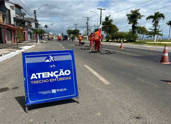Operação tapa-buraco melhora tráfego na Avenida Luis Eduardo Magalhães (Litorânea) e Tapera