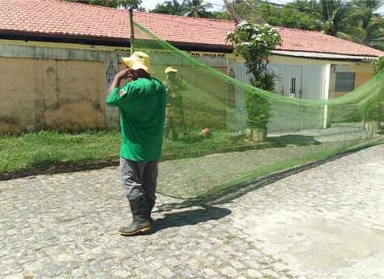 Serviços de manutenção favorece a convivência na Escola Municipal do Iguape