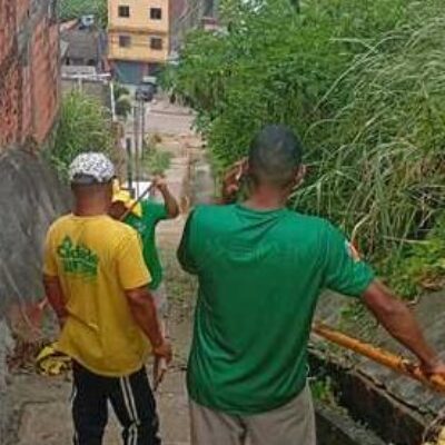 Limpeza e roçagem melhoram acessos no Alto do Coqueiro