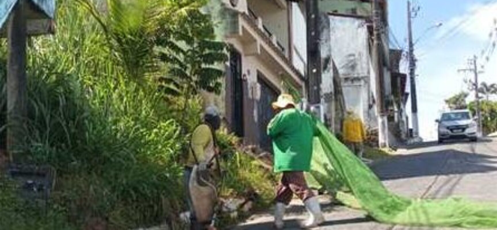 Prefeitura realiza serviço de roçagem no Alto da Conquista até a Ponte Lomanto Júnior