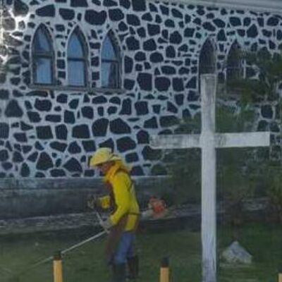 Prefeitura realiza limpeza e roçagem no Mirante do Outeiro de São Sebastião
