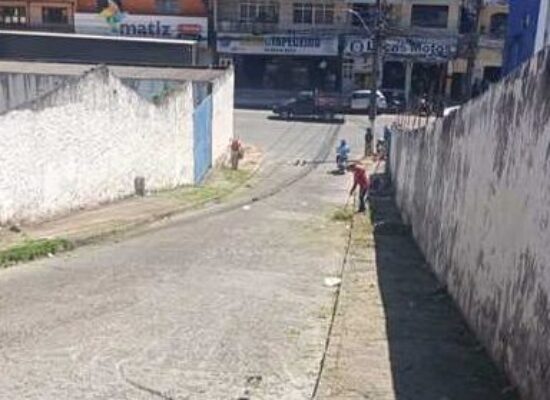 Bairro Conquista recebe serviços de manutenção e limpeza