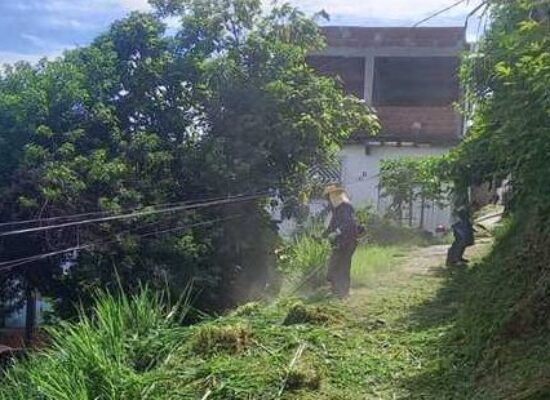 Prefeitura realiza serviço de roçagem no Alto São João