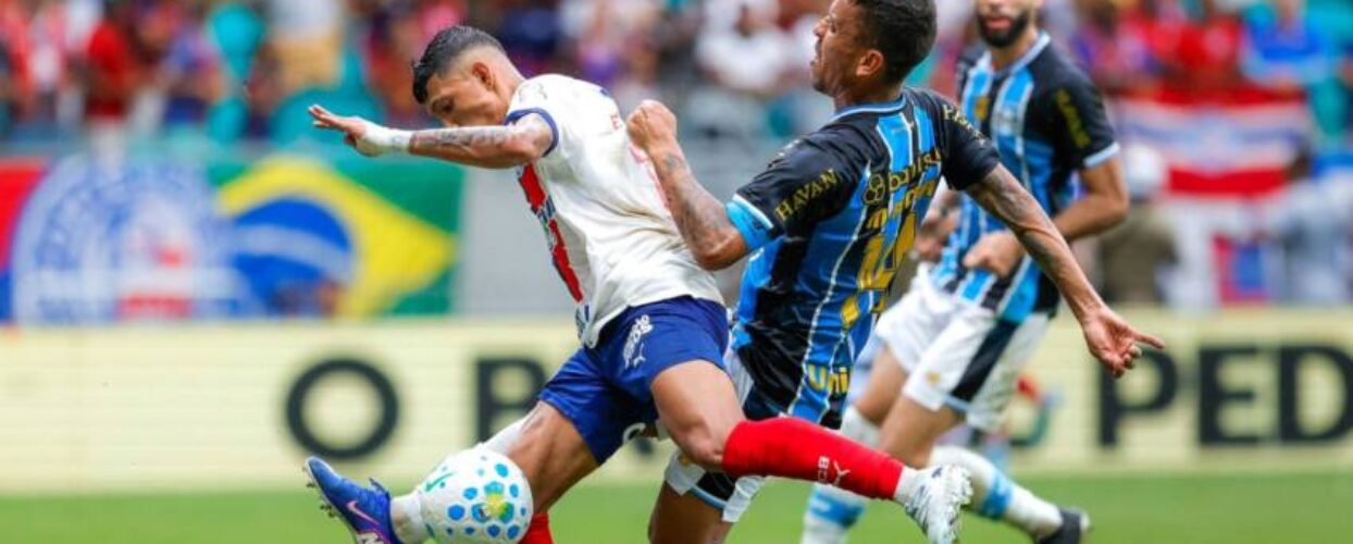 Bahia empata com o Grêmio na Fonte Nova e amplia jejum de triunfos
