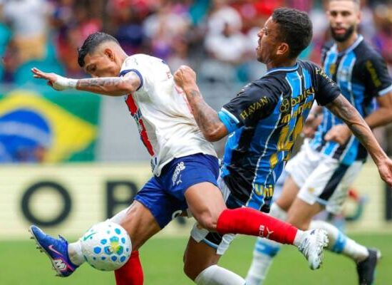 Bahia empata com o Grêmio na Fonte Nova e amplia jejum de triunfos