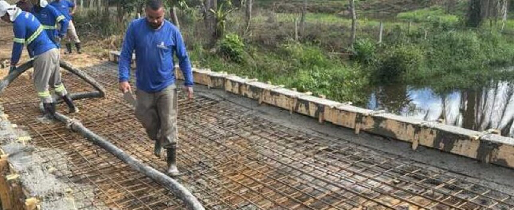 Prefeitura de Ilhéus conclui concretagem da nova Ponte do Japu
