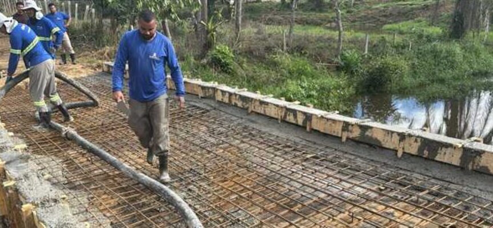 Prefeitura de Ilhéus conclui concretagem da nova Ponte do Japu
