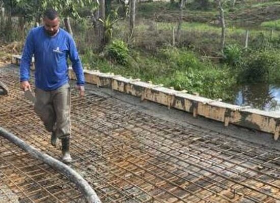 Prefeitura de Ilhéus conclui concretagem da nova Ponte do Japu