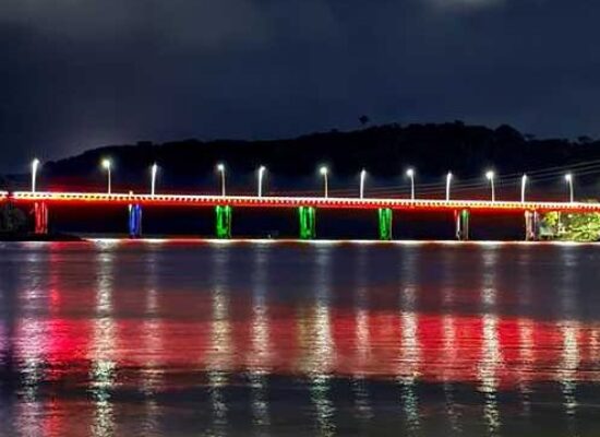 Ponte Lomanto Júnior recebe iluminação moderna e ganha destaque na paisagem de Ilhéus