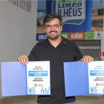 Prefeitura de Ilhéus avança com implantação de iluminação em LED no Alto da Esperança