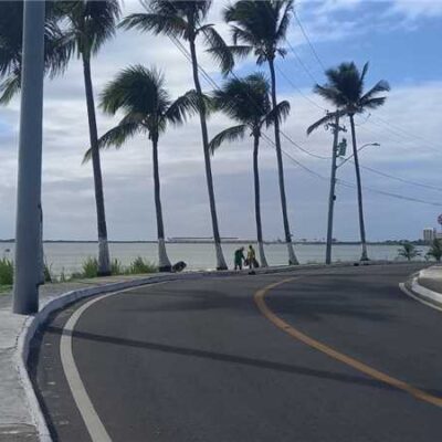 Avenida Contorno recebe serviços de manutenção urbana no Malhado
