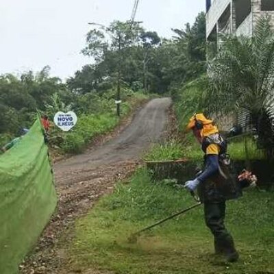 Prefeitura realiza serviços de roçagem e capinagem em Novo Ilhéus