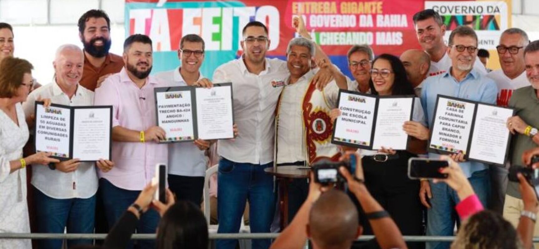 Município de Mairi recebe investimentos em infraestrutura, saúde, esporte e desenvolvimento rural
