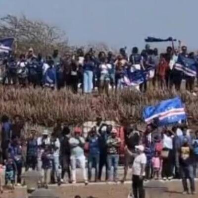Seleção de Cabo Verde é recebida com festa na capital do país
