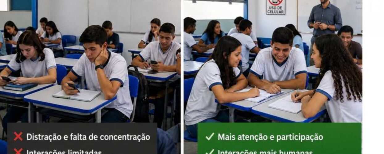 Um ano após restrição a celulares, escolas registram mais interação e menos tensão