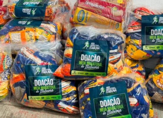 Prefeitura entregou alimentos recolhidos nas inscrições da 1º Meia Maratona de Itabuna na quinta-feira