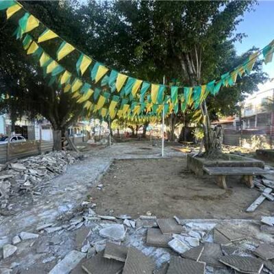 Requalificação da Praça Santa Rita avança com início das intervenções