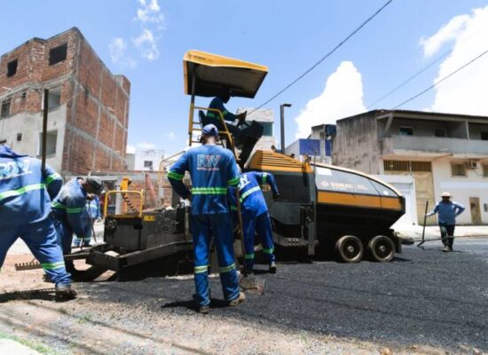 Mais de 70 ruas já foram requalificadas através do Programa Pavimenta Itabuna