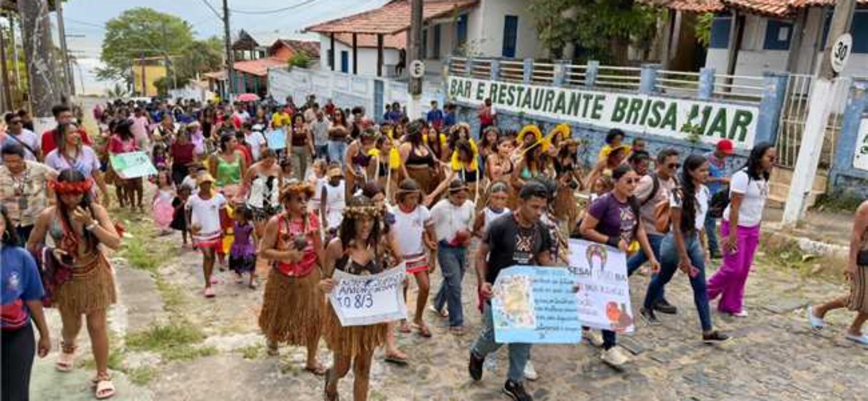 Caminhada em Olivença reforça proteção e direitos de mulheres e meninas indígenas