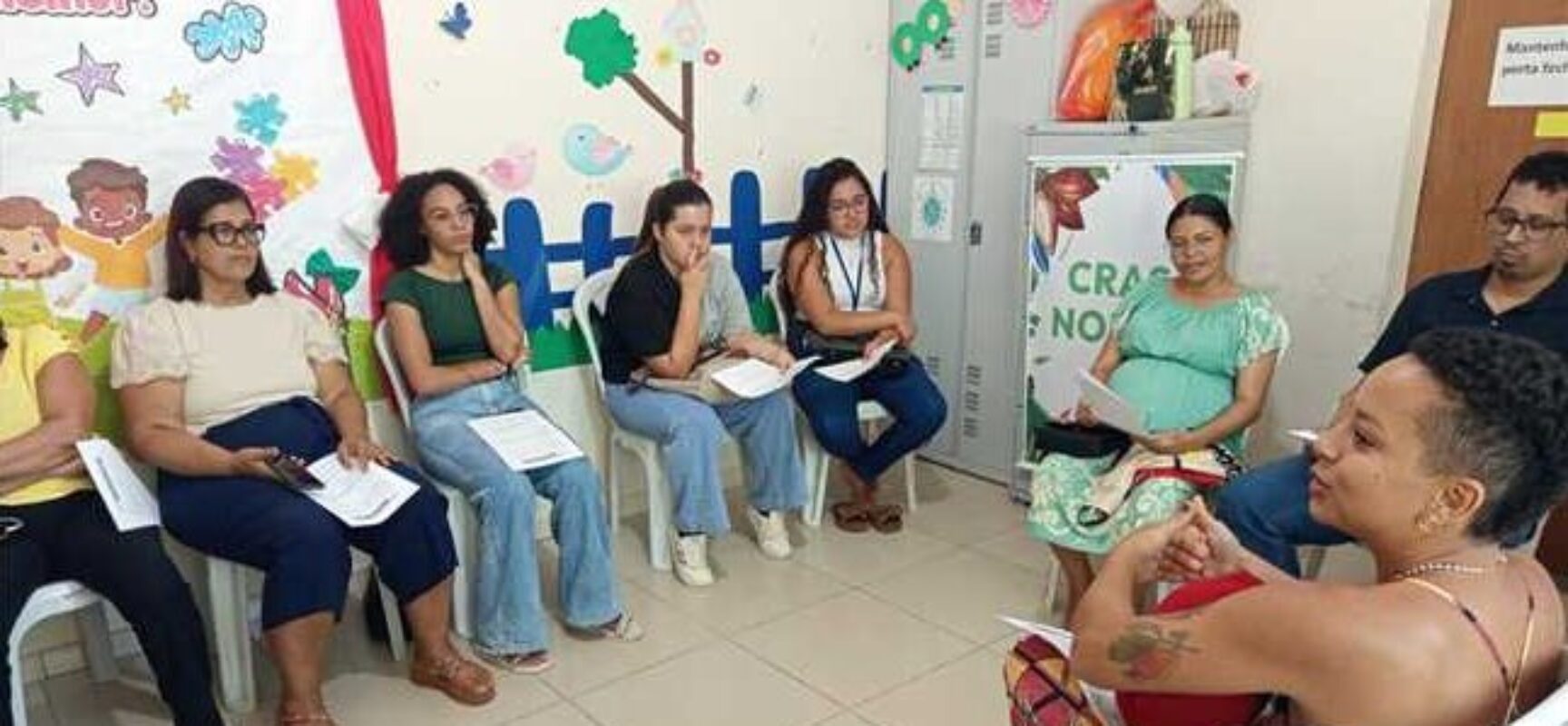 CRAS Norte promove roda de conversa e orienta gestantes sobre plano de parto