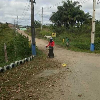 Roçagem e capinagem beneficiam diversos pontos de Ilhéus