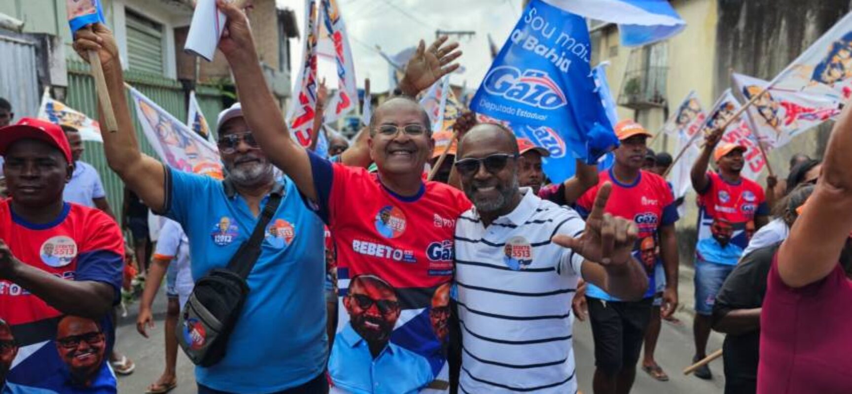 *Caminhadas mostram força de Bebeto e Gazo no Recôncavo Baiano*