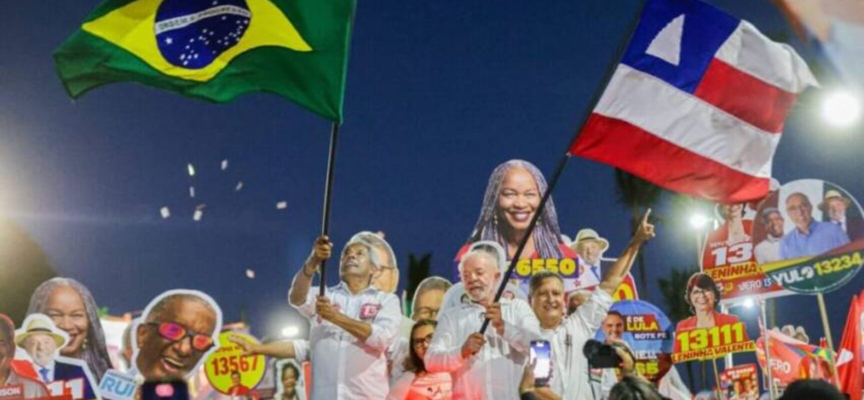Jerônimo encerra propaganda eleitoral com Lula e pede voto no 13