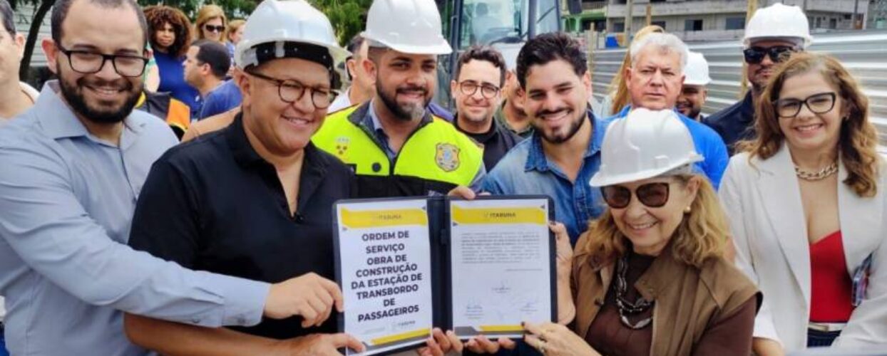 Prefeito Augusto Castro assina ordem de serviço e obras da Estação de Transbordo do Sistema de Transporte Público de Itabuna se iniciam