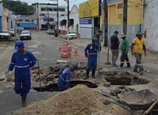 Prefeitura atua na recuperação de trecho da Rua Mário Alfredo