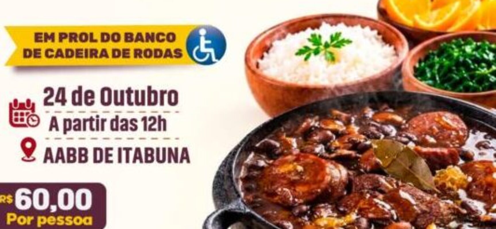 5ª FEIJOADA SOLIDÁRIA DO ROTARY CLUB DE ITABUNA ACONTECE NESTE SÁBADO NA AABB